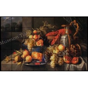 32x20 Coosemans Fruit Still Life Kitchen Backsplash Mural Tumbled Marble Tiles   322033296426